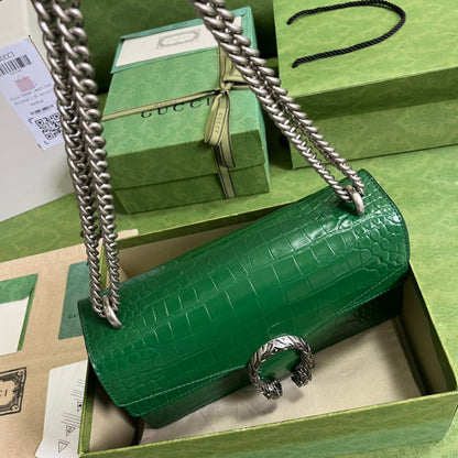 Gucci Crocodile Dionysus Small Shoulder Bag