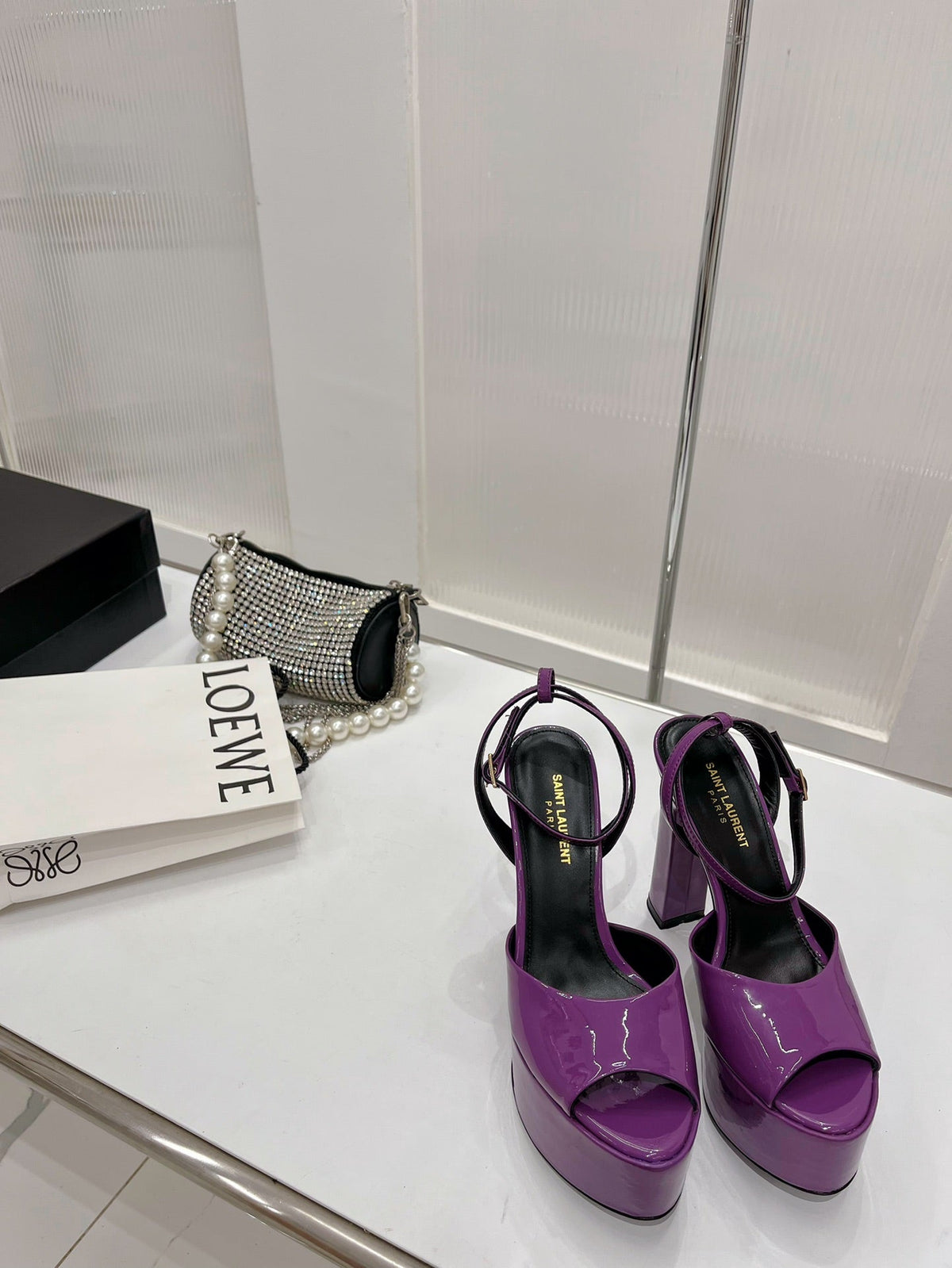YSL Jodie Platform Sandals