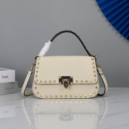 Valentino Garavani Small Rockstud  Grainy Calfskin Bag