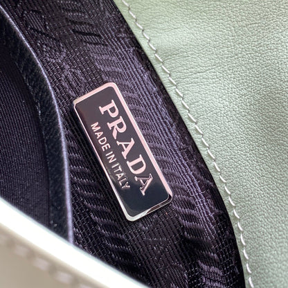Prada Cleo brushed Leather Shoulder Bag With Flap
