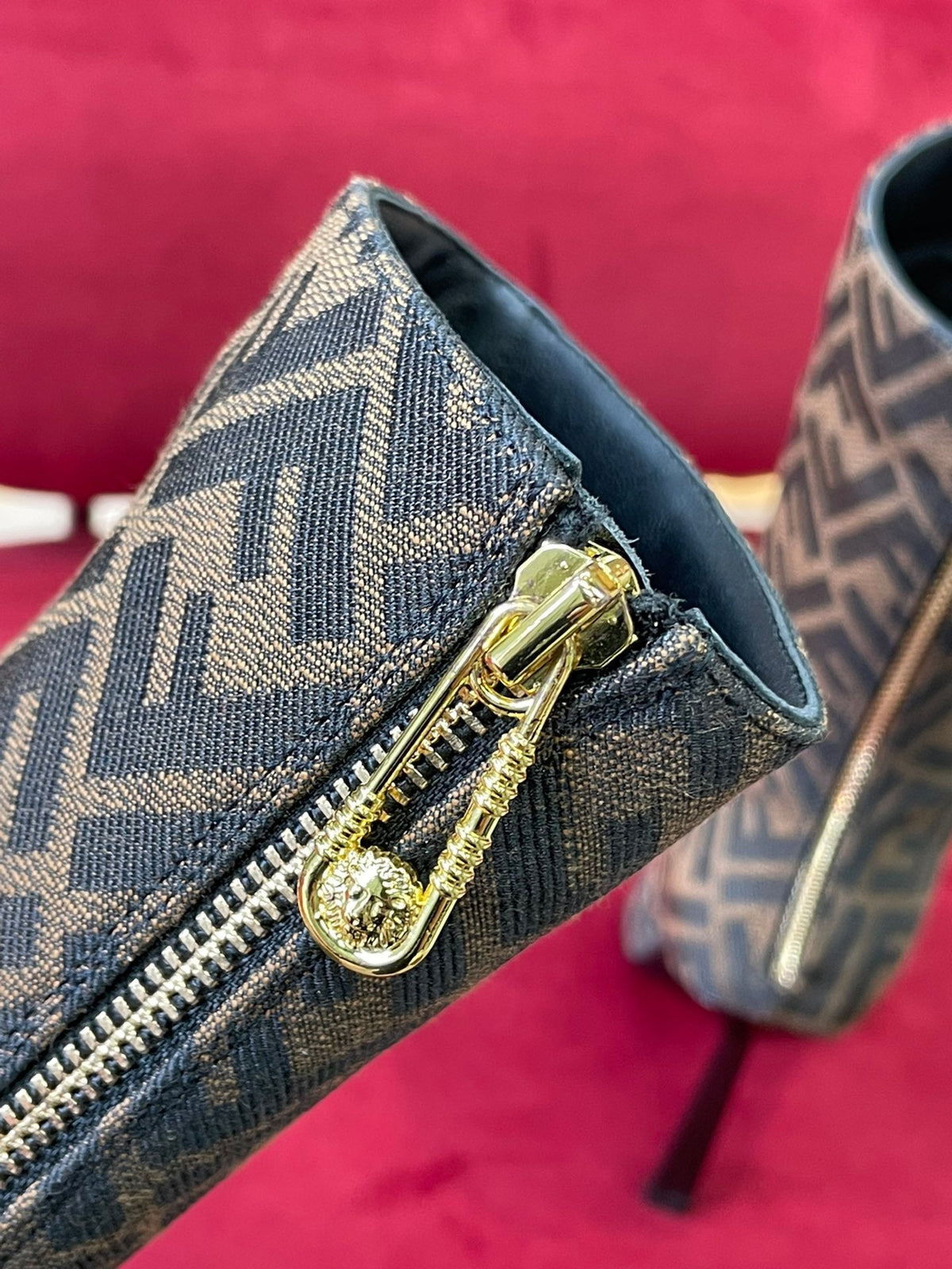 Versace Fendace FF Jaccquard Boots