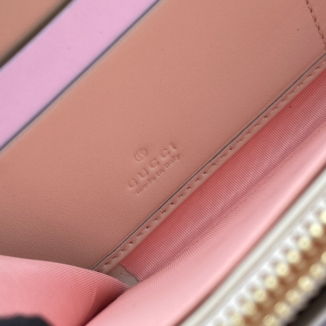 Gucci Les Pommes Zip Around Wallet