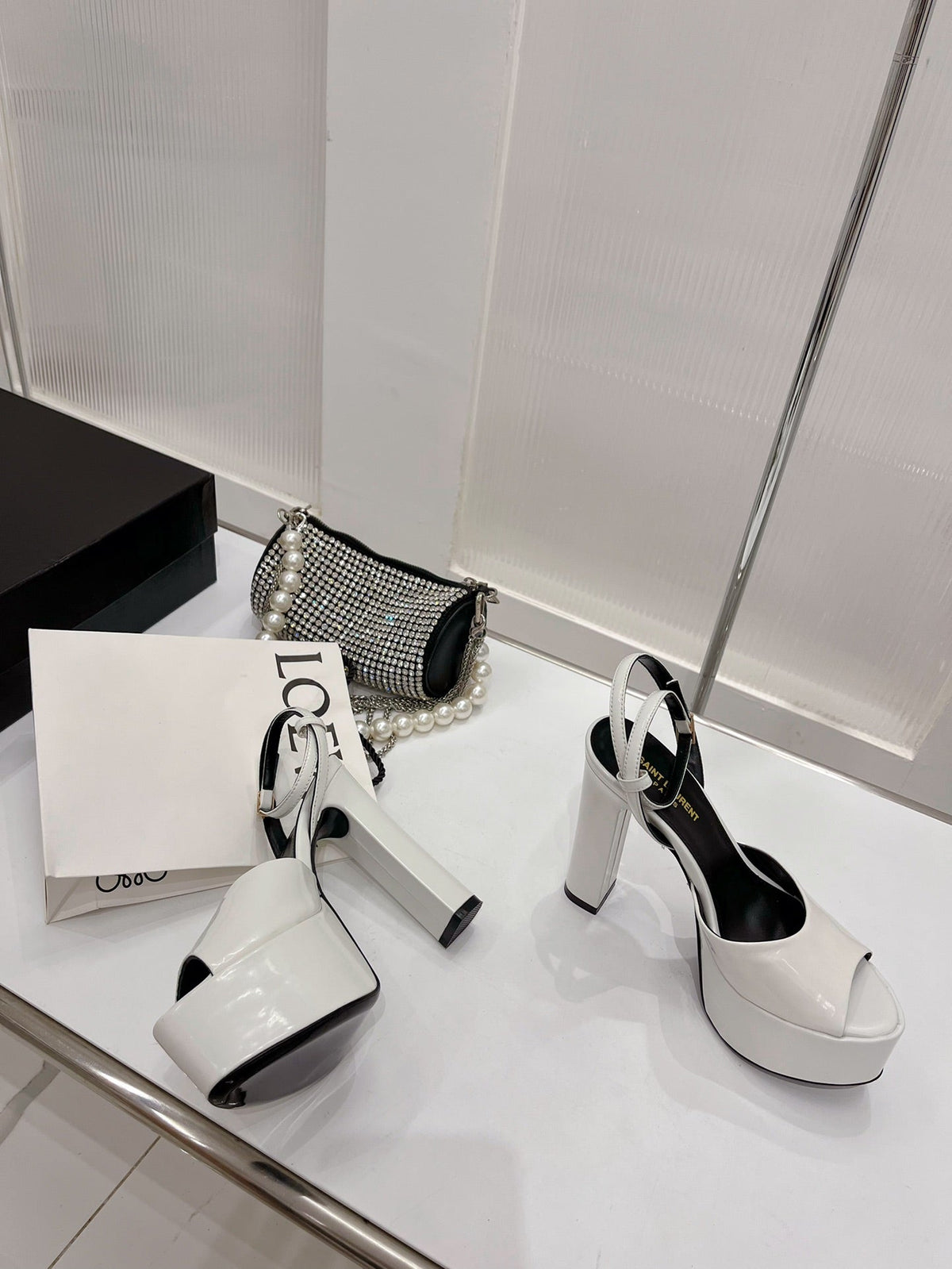 YSL Jodie Platform Sandals