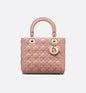Medium Lady Dior Bag Blush Cannage Lambskin
