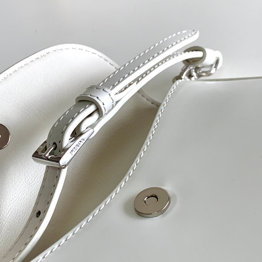 Prada Cleo brushed Leather Shoulder Bag With Flap