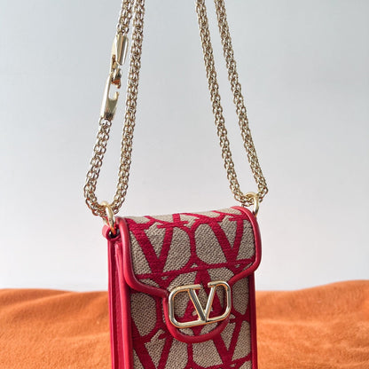 Valentino Garavani Loco Phone Case With Chain