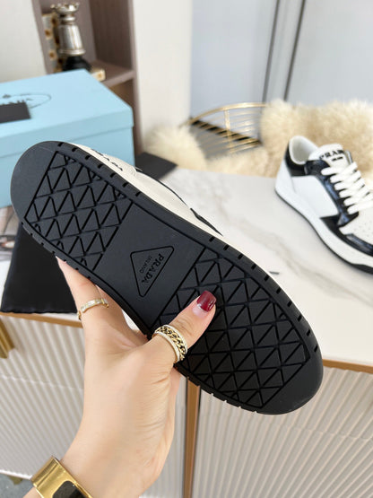 Prada District Leather Sneakers