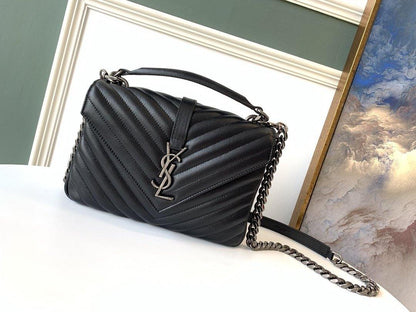 YSL College Medium Quilted leather Bag