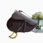 Dior Saddle Maroon Medium Grained Leather Handbag with Strap Rovelle Bags