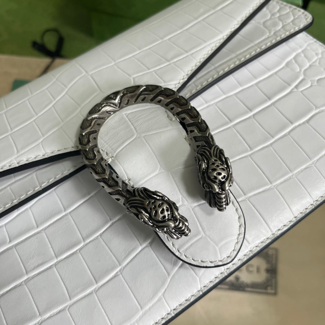 Gucci Crocodile Dionysus Small Shoulder Bag