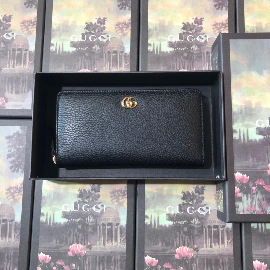 Gucci Leather Zip Around Wallet