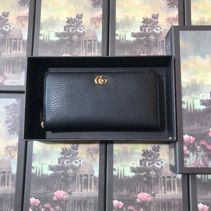 Gucci Leather Zip Around Wallet
