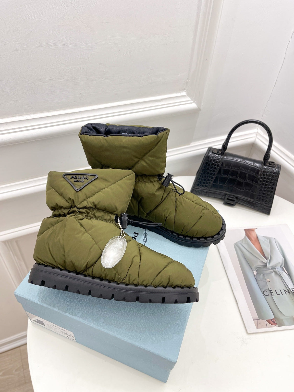 Prada  Paddled Nylon Boots