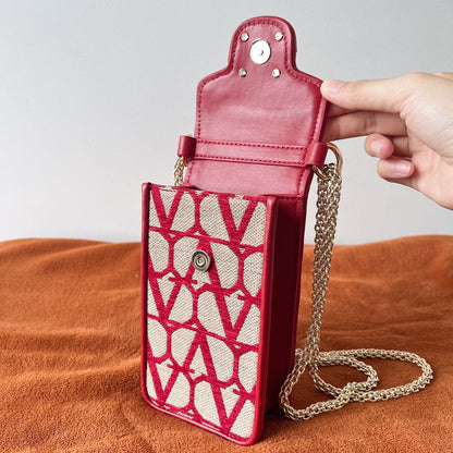 Valentino Garavani Loco Phone Case With Chain