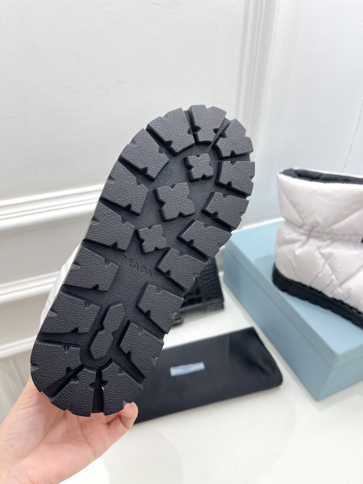 Prada  Paddled Nylon Boots