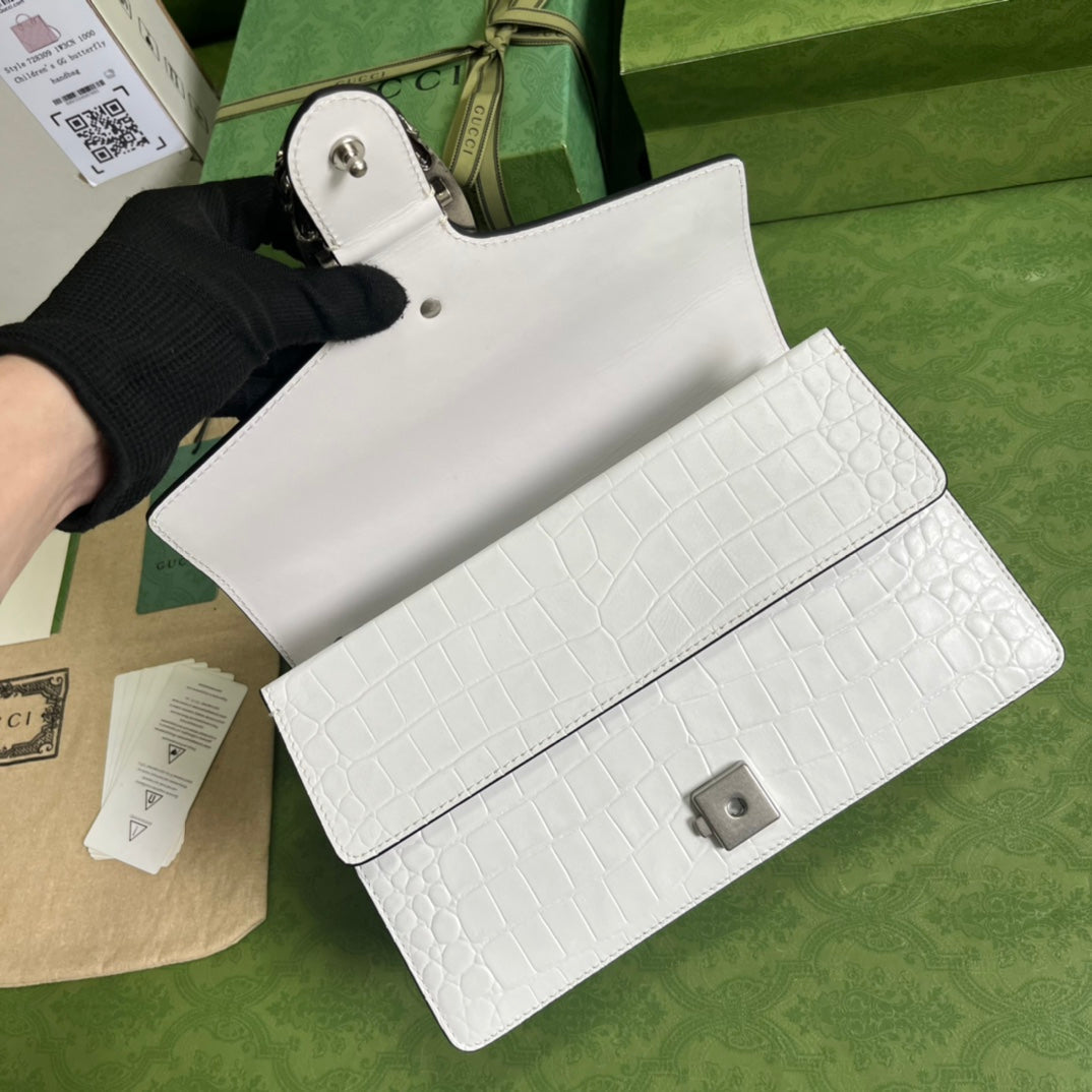Gucci Crocodile Dionysus Small Shoulder Bag