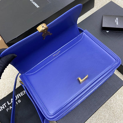 YSL Solferino Medium Satchel In Box Leather