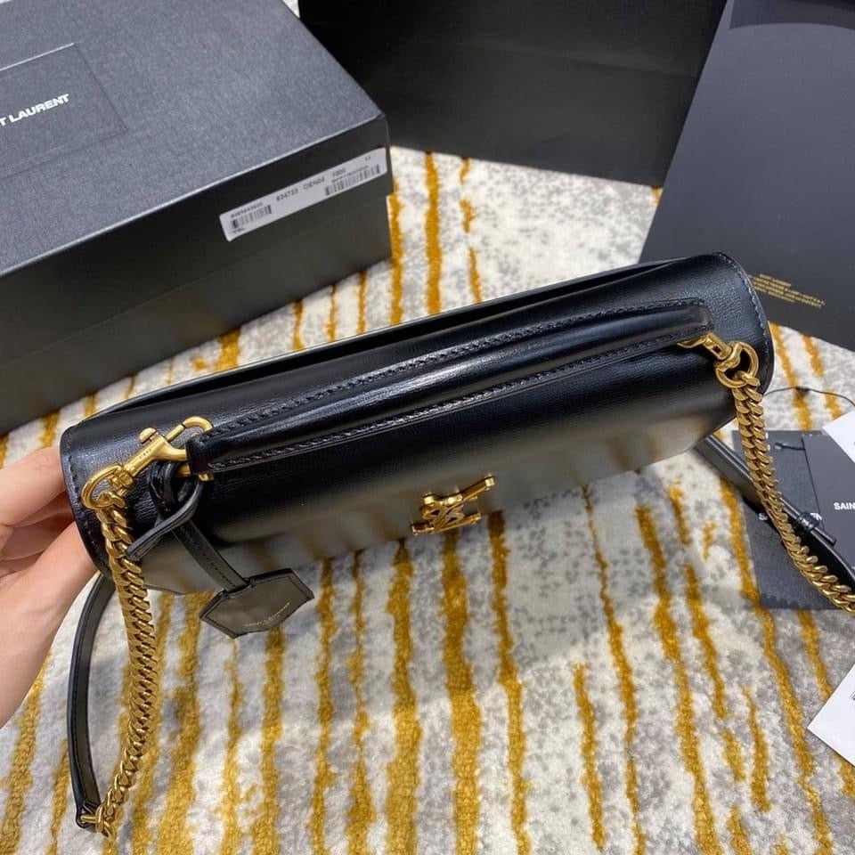 YSL Medium Sunset Satchel in Smooth Leather Bag