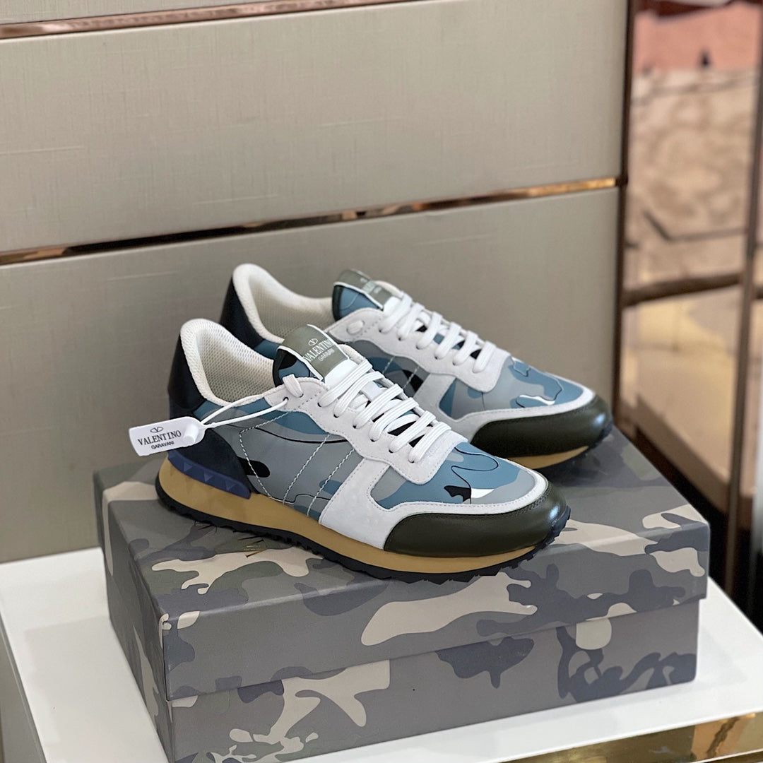 Valentino Camouflage Rockrunner Sneakers