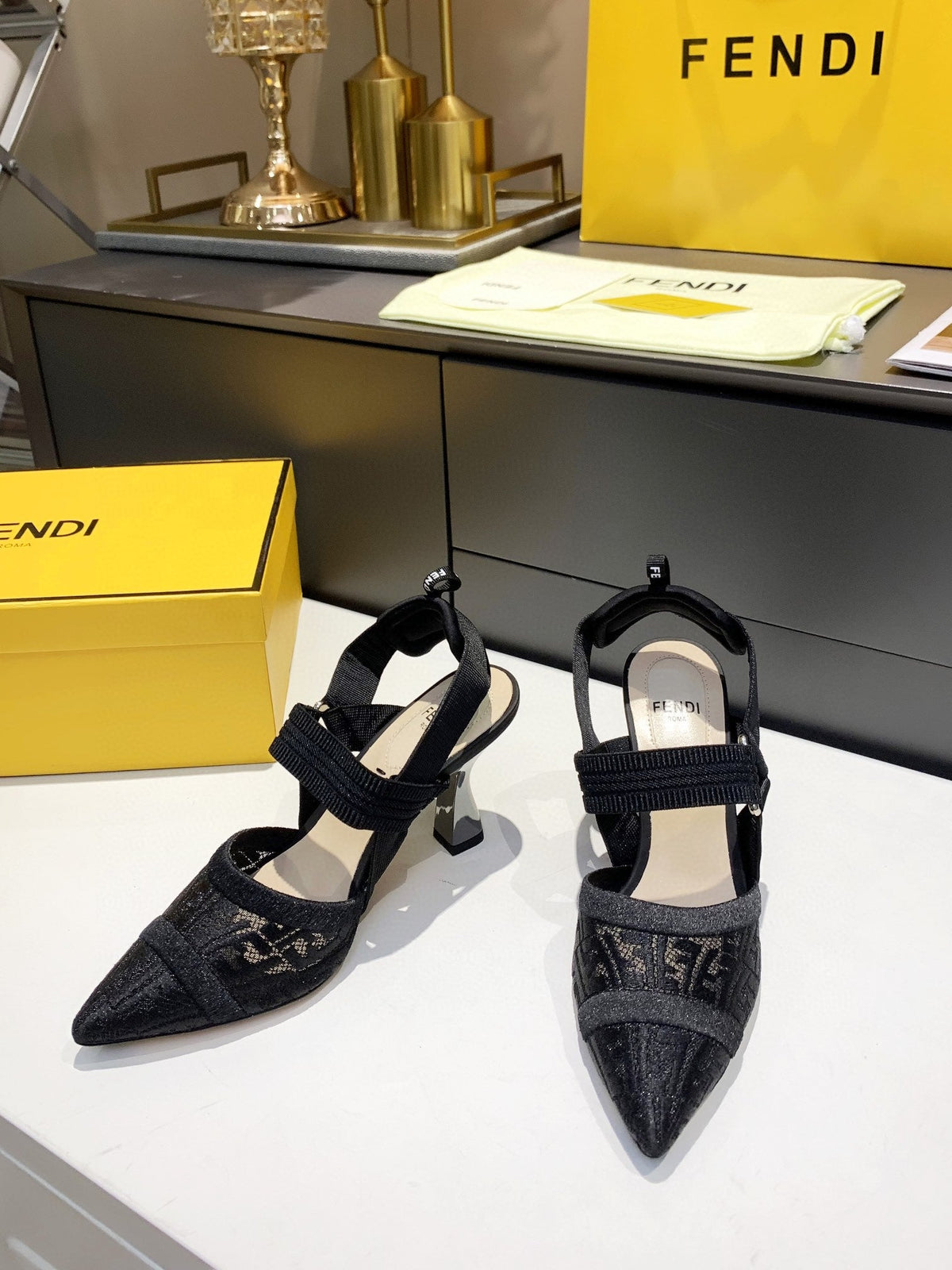 Fendi Colinri Slingback Heels