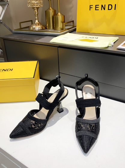 Fendi Colinri Slingback Heels