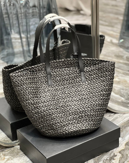 YSL Painer Medium Bag In Raffia