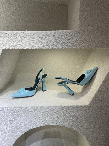 Versace La Medusa Slingback Pumps