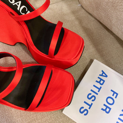 Versace  Triplatform Sandals
