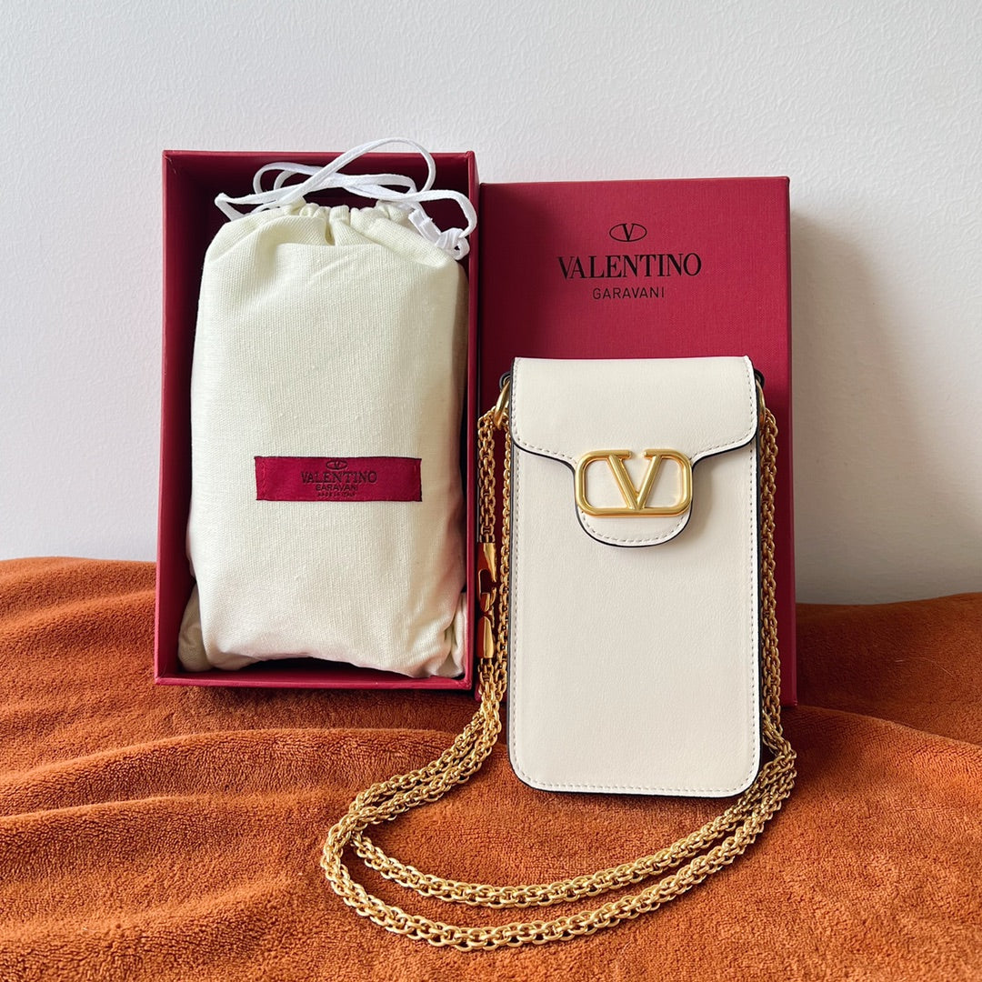 Valentino Garavani Loco Phone Case With Chain
