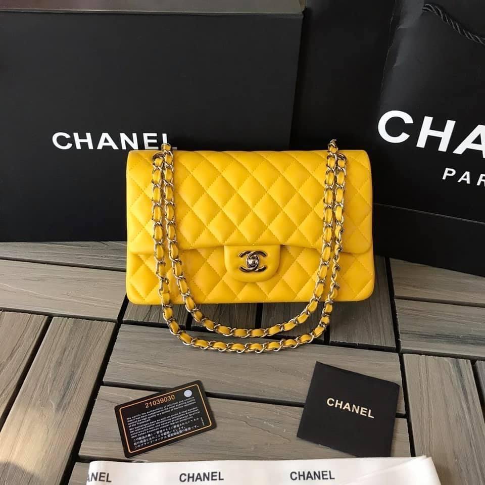 Chanel Caivar Double Flap Bag