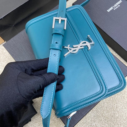 YSL Solferino Medium Satchel In Box Leather