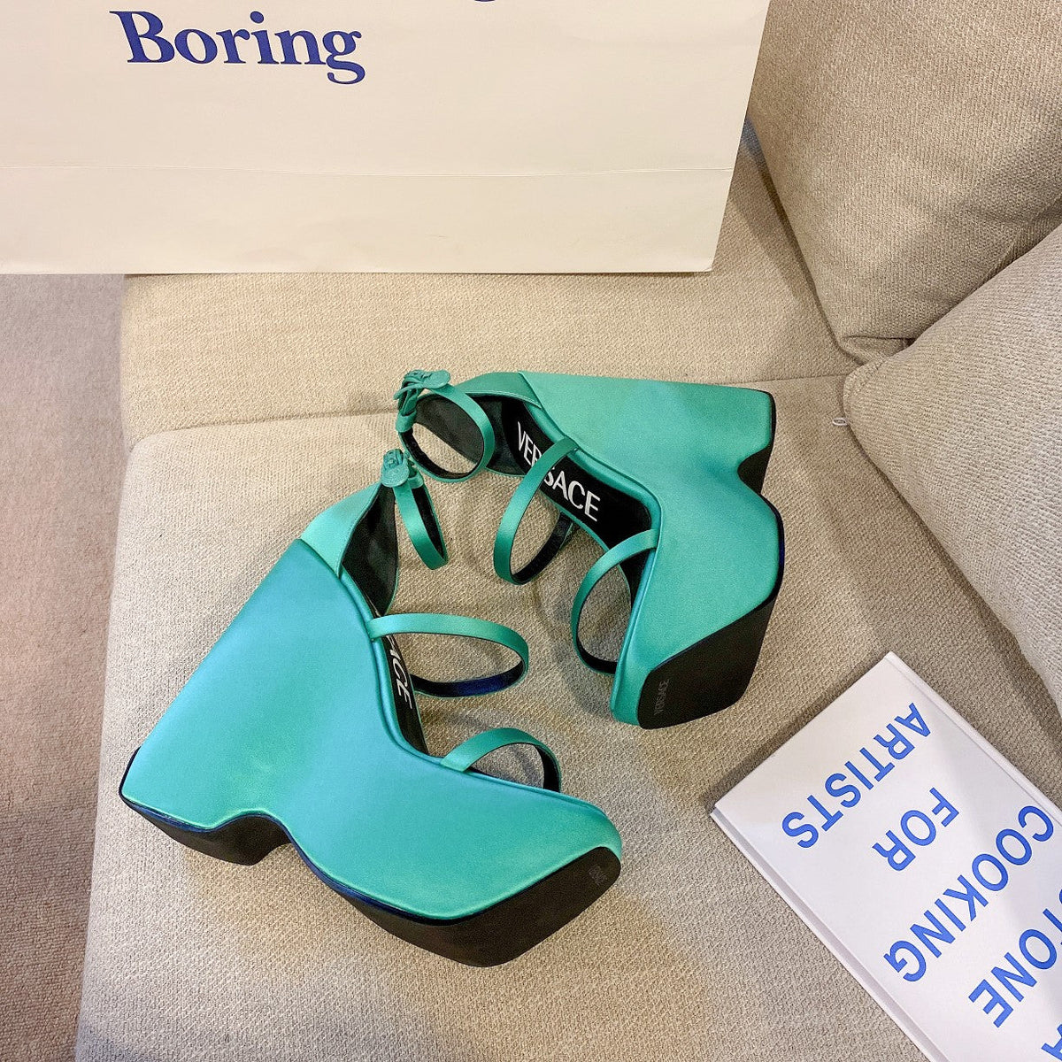 Versace  Triplatform Sandals