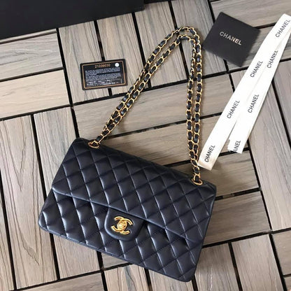 Chanel Caivar Double Flap Bag