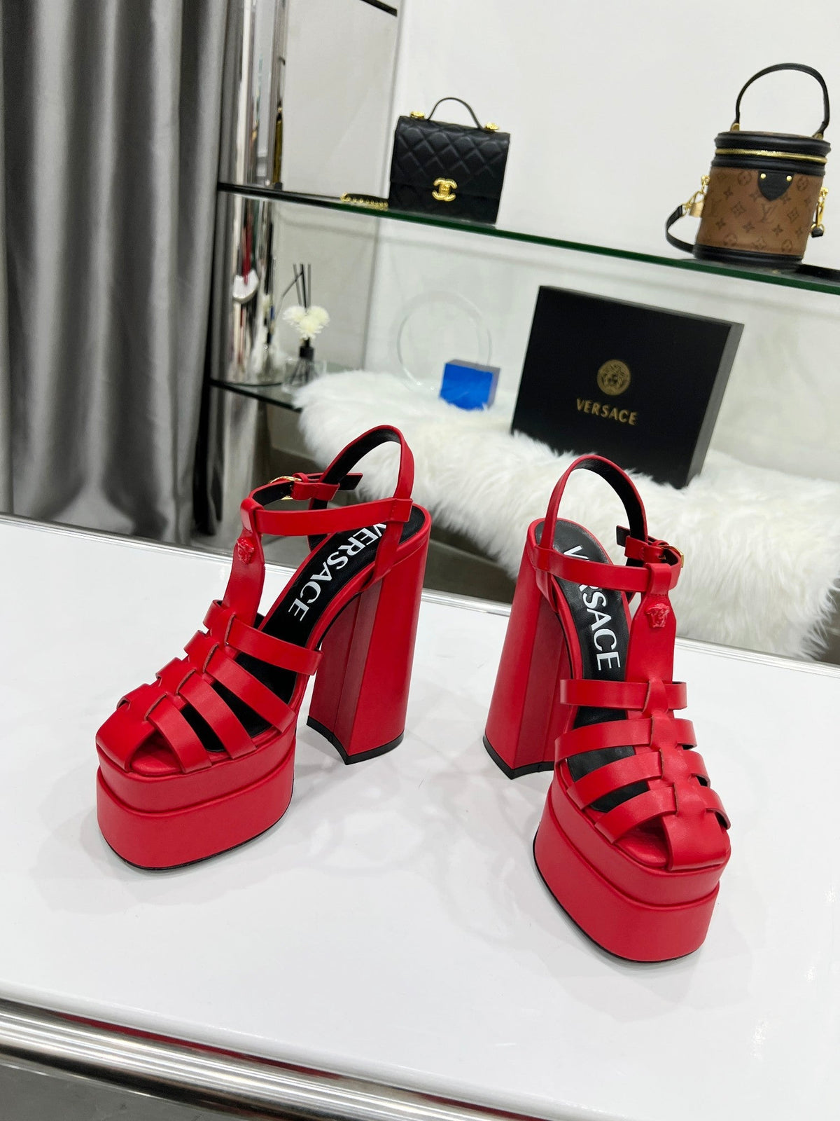 Versace La Medusa Platform Sandals