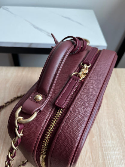 Chanel Caivar Filigree Vanity  Bag