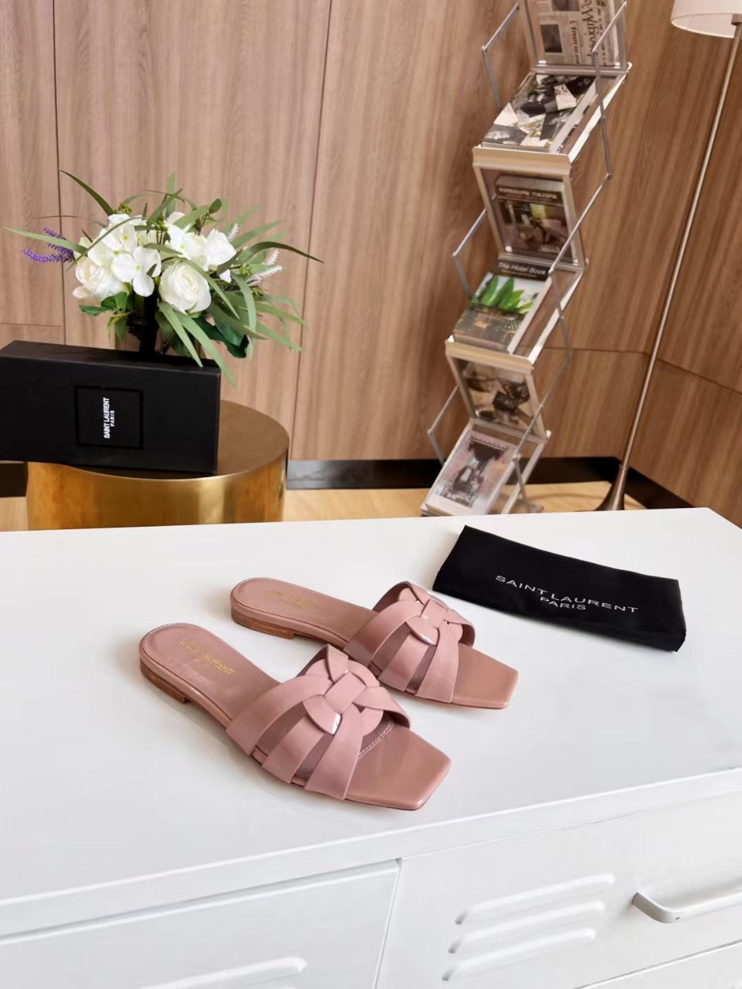 YSL Tribute Flat Mule