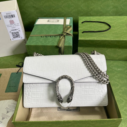 Gucci Crocodile Dionysus Small Shoulder Bag