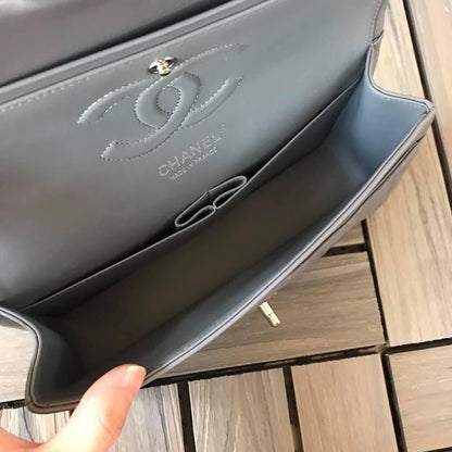 Chanel Caivar Double Flap Bag