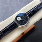 IWC Portuguese 41mm Black Dial Steel Case Crocodile Leather