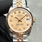 ROLEX Datejust 31mm Silver Pink Gold