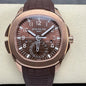 Patek Philippe Aquanaut Travel Time 40mm Brown Dial Rose Gold Case