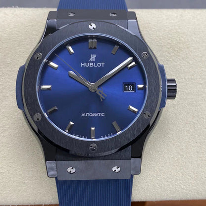 Hublot Classic Fusion Blue 42mm Blue Dial Rubber Strap