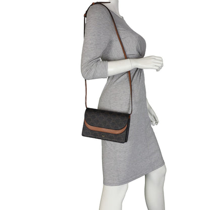 Celine Double Flap Wallet On Strap