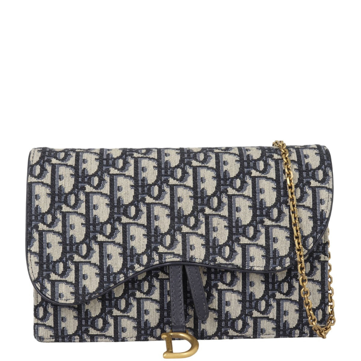 Dior Saddle Pouch Wallet on Chain Oblique Rovelle Bags
