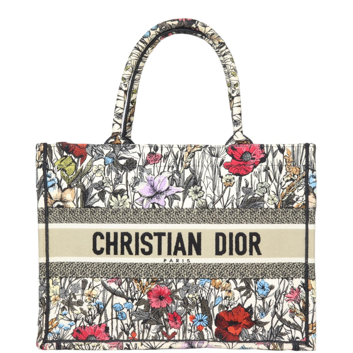 Dior Book Tote Medium Mille Fleurs Rovelle Bags
