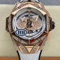 Hublot Big Bang Sang Bleu II Rose Gold White Pavé 45mm Watch