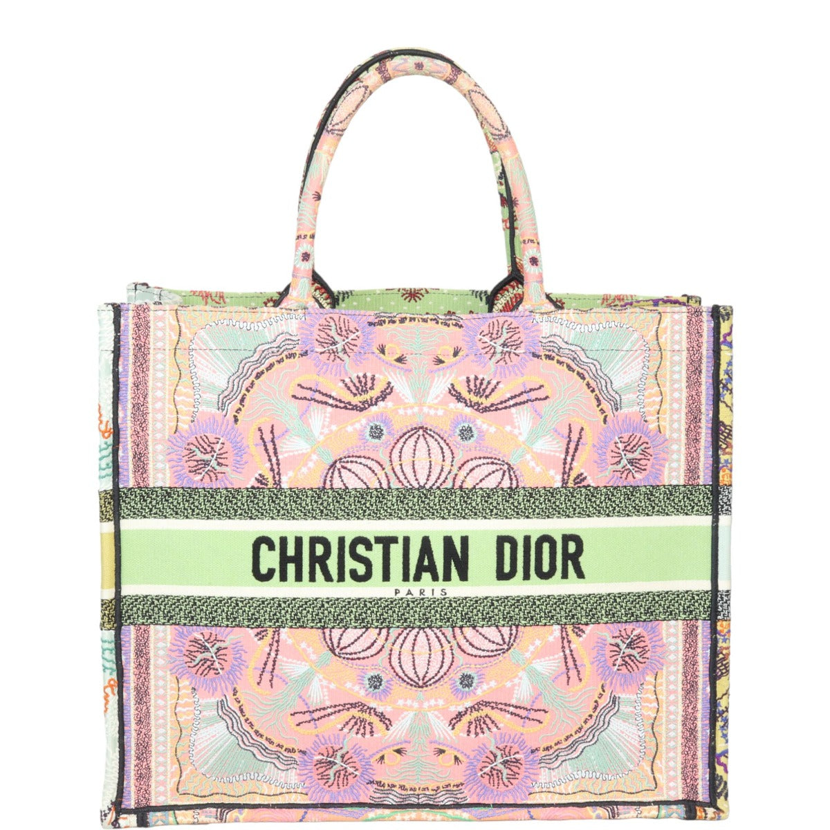Dior Book Tote Large Embroidered Lights Rovelle Bags
