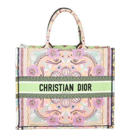 Dior Book Tote Large Embroidered Lights Rovelle Bags