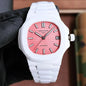 Patek Philippe Nautilus 5711 Pink Dial 40mm White Strap Watch