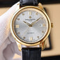 Patek Philippe Calatrava 40mm Gold Case Black Leather Strap